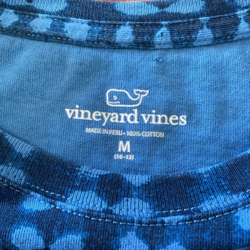 Vineyard Vines Long Sleeve Graphic Pocket Tee, Girls Sz M (10-12)